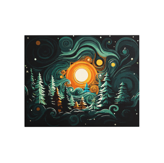 Celestial Pines - Paint By Numbers Kit (24 Colours)