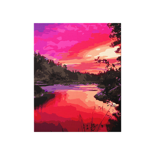 Sunset Reflection - Paint By Numbers Kit (24 Colours)