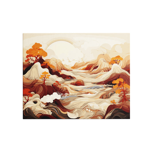 Golden Peaks - Paint By Numbers Kit (24 Colours)