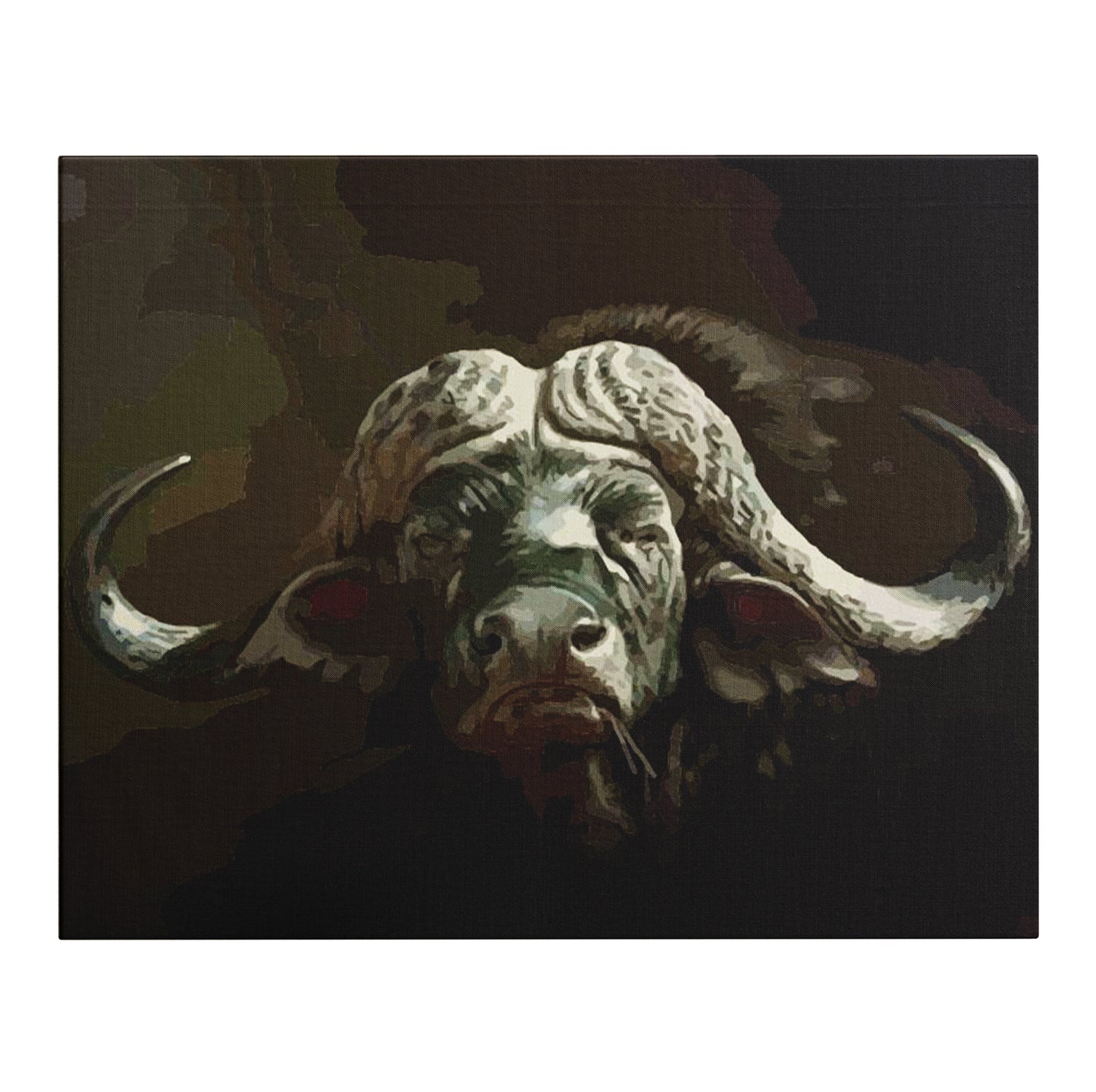 African Buffalo - Paint By Numbers Kit (36 Colours)