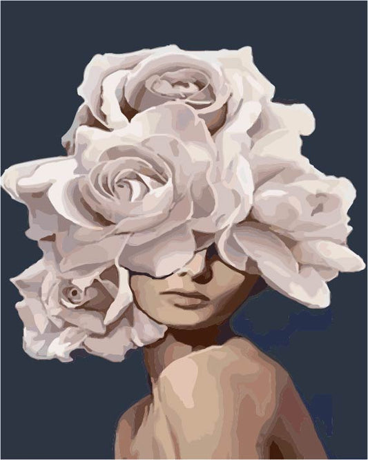 Crown of Petals - Paint By Numbers Kit (36 Colours)