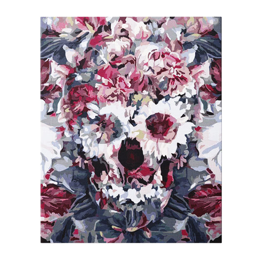 Skull in Bloom - Paint By Numbers Kit (36 Colours)